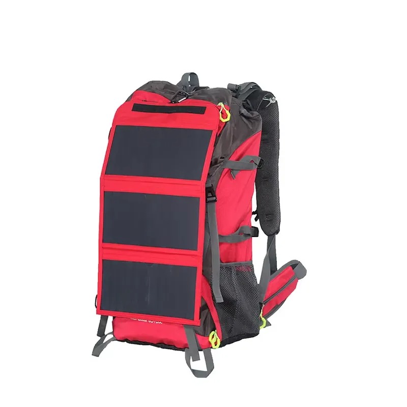 Hiking Backpack Waterproof - 2026 Niestandardowy Plecak z Panelem Solarnym