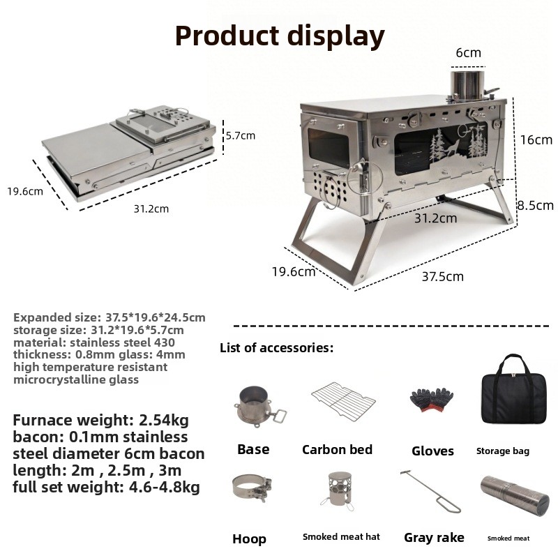 Składany przenośny piec na dre – Foldable Backpack Small recenzja i cena